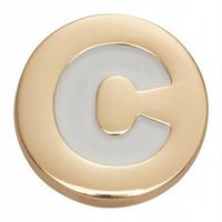 Crocs Jibbitz Przypinka Ozdoba Pin Do Butów Gold Letter C