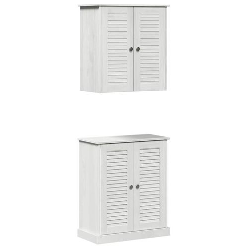 Zestaw mebli łazienkowych 2 pcs Brązowy 67.5 x 34 x 80 cm na Arena.pl