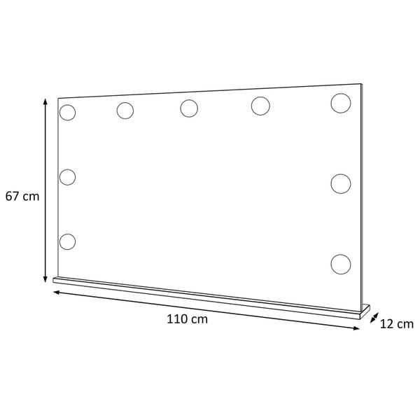 Lustro do makijażu wizażu wiszące stojące ! Oświetlenie w cenie !! zdjęcie 4
