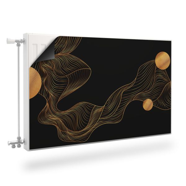 Osłona MAGNETYCZNA Na Kaloryfer Abstrakcyjne Fale Line-Art 90cm x 60cm zdjęcie 1