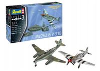Revell Model Do Sklejania Combat Set Me262 + P51B
