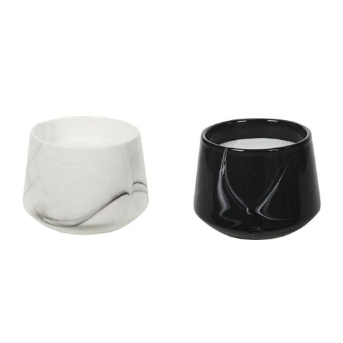 Świeca zapachowa Marble L biała na Arena.pl