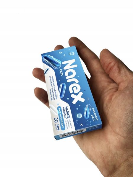 Narex Caps - Probiotyk Narine - 20 kapsułek - 180mg zdjęcie 4