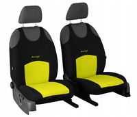 Koszulki samochodowe żółte na fotele przednie 1+1