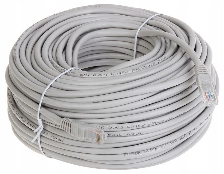 Patchcord RJ45/50-GREY UTP kat.5e szary 50m zdjęcie 1