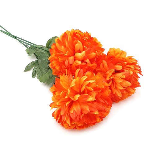CHRYZANTEMA duża pojedyncza długa gałązka 70cm POMARAŃCZOWA na Arena.pl