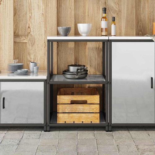 Półka do przechowywania w kuchni Srebrny Stal ocynkowana na Arena.pl