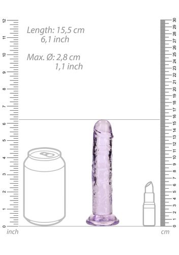 Straight Realistic Dildo with Suction Cup - 6'' / 14,5 na Arena.pl