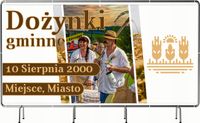 BANER REKLAMOWY 130x80cm projekt w cenie różne wzory DOŻYNKI GMINNE