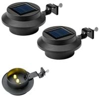 Lampa solarna oświetlenie LED 2szt rynnowe rynny ogrodowa swe