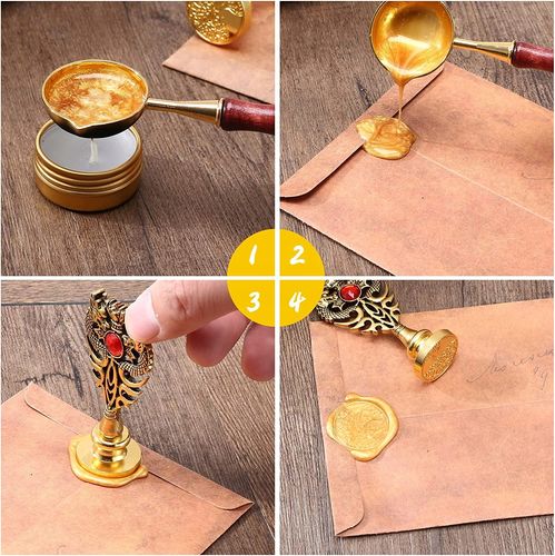 ZESTAW do KALIGRAFII Wosk do PIECZĘCI PIÓRO TUSZ na Arena.pl