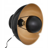 KINKIET ŚCIENNY METALOWY NOWOCZESNY CZARNY LAMPA NA ŚCIANĘ Ø 29 cm