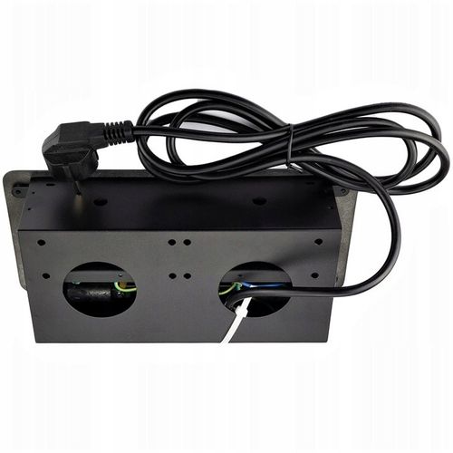 POTRÓJNE GNIAZDO WPUSZCZANE W BLAT NABLATOWE BLACK na Arena.pl