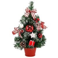 CHOINKA SZTUCZNA MAŁA UDEKOROWANA DEKORACJA ŚWIĄTECZNA NA BIURKO 40 cm