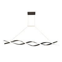 ŻYRANDOL LED 37W 4000K 2800LM CZARNY MAT