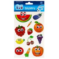 naklejki owoce ruchome oczka sticker boo