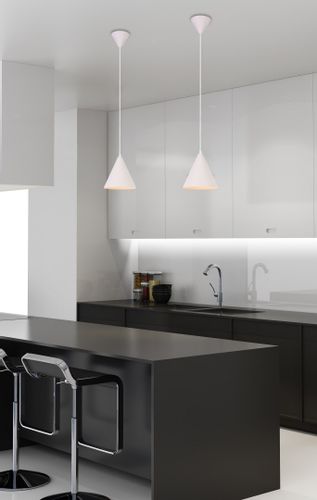 Voss lampa wisząca 1x40W E27 biały na Arena.pl