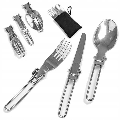 SZTUĆCE TURYSTYCZNE KEMPINGOWE NIEZBĘDNIK POD NAMIOT BIWAK SKŁADANE na Arena.pl