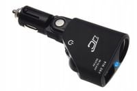 Gniazdo zapalniczki 2x USB rozgałęziacz + włącznik