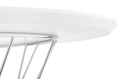 Stół TWIST 100 biały - MDF, chrom na Arena.pl