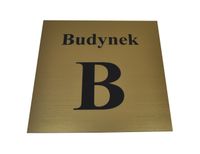 TABLICZKA informacyjna na budynek laminat grawerski 30x30cm