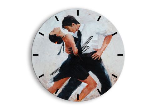 Zegar Ścienny - Tango Tancerze  - 60X60 Cm - C3Ar60X60-3771 na Arena.pl