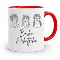 Kubek Czerwony Na Walentynki Boska Walentynka Z Nadrukiem Ze Zdjęciem