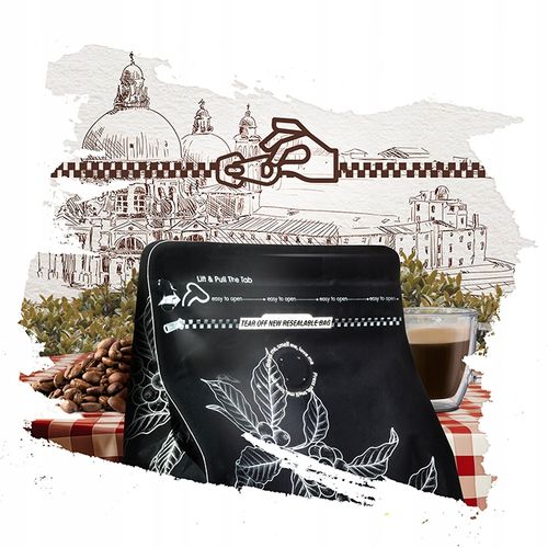 KAWA ZIARNISTA LA STORIA CREMA E GUSTO 1kg ŚWIEŻO PALONA - BLUE ORCA COFFEE na Arena.pl