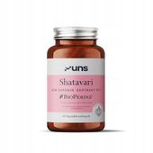 UNS SHATAVARI 530 mg dla kobiet + BIOPERINE, PMS, MENOPAUZA, KLIMAKTERIUM