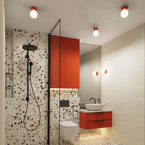 Plafon ZORI brzoskwiniowy IP44 na Arena.pl