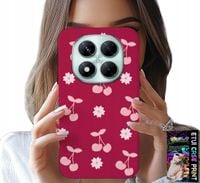 ETUI DO XIAOMI NOTE 14 PRO 5G - WISIENKI, WIŚNIE NA BORDOWYM TLE + FOLIA