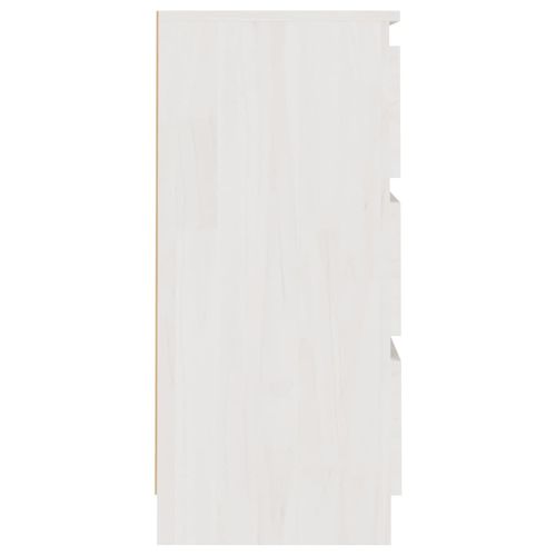 Szafka nocna, biała, 40x29,5x64 cm, lite drewno sosnowe na Arena.pl