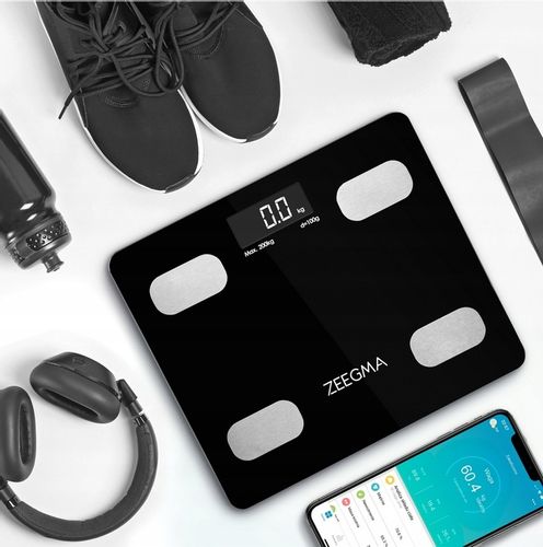 INTELIGENTNA WAGA ŁAZIENKOWA BLUETOOTH ANALITYCZNA APLIKACJA ZEEGMA 17W1 na Arena.pl