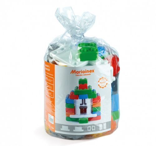 Klocki budowlane Cegła Junior 40 elementów Okna + Drzwi na Arena.pl