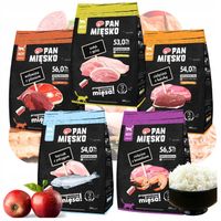 PAN MIĘSKO SUCHA KARMA DLA KOTÓW BOGATY MIX SMAKÓW 5 X 400 G
