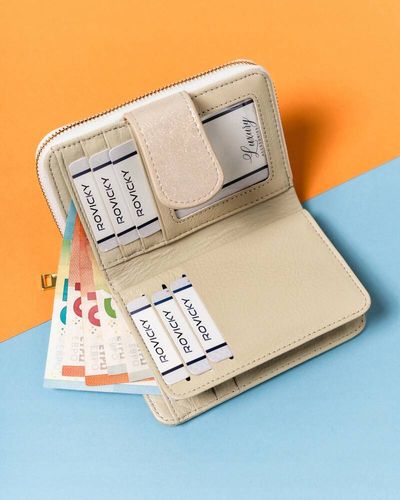 skórzany, elegancki portfel damski na zatrzask i suwak - lorenti na Arena.pl