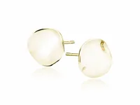 DELIKATNE POZŁACANE SREBRNE KOLCZYKI ZNIEKSZTAŁCONE KÓŁKA KÓŁECZKA CIRCLE