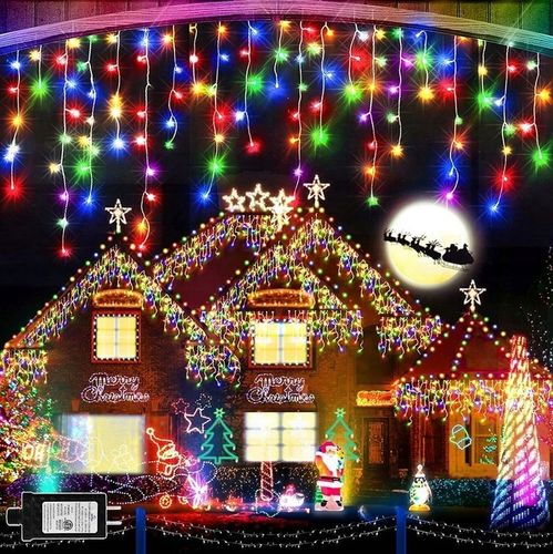 SOPLE 500 LED KURTYNA LAMPKI ZEWNĘTRZNE IP44 FLASH kolorowe 25M na Arena.pl