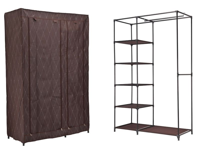 Szafa tekstylna Kaja Vitto - brąz zdjęcie 6