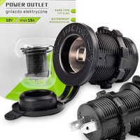 Dodatkowe Gniazdo Zapalniczki Do Zabudowy 12V 24V Do Samochodu Ciężarówki