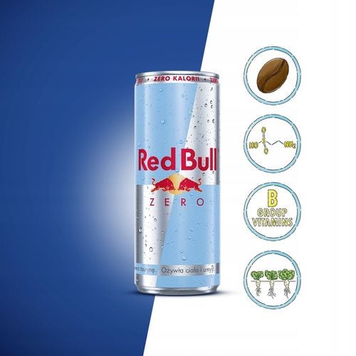 RED BULL Napój Energetyczny Zero bez cukru 24x250ml ZESTAW na Arena.pl