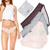 FIGI damskie Henderson MI-MI majtki bawełniane 3 PARY - M