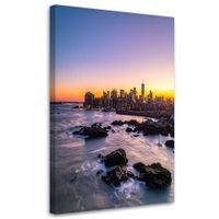 Obraz do salonu sypialni, Zachód Słońca Nowy Jork 30x45