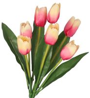 TULIPANY BUKIET TULIPANÓW GUMOWANE JAK ŻYWE 36CM