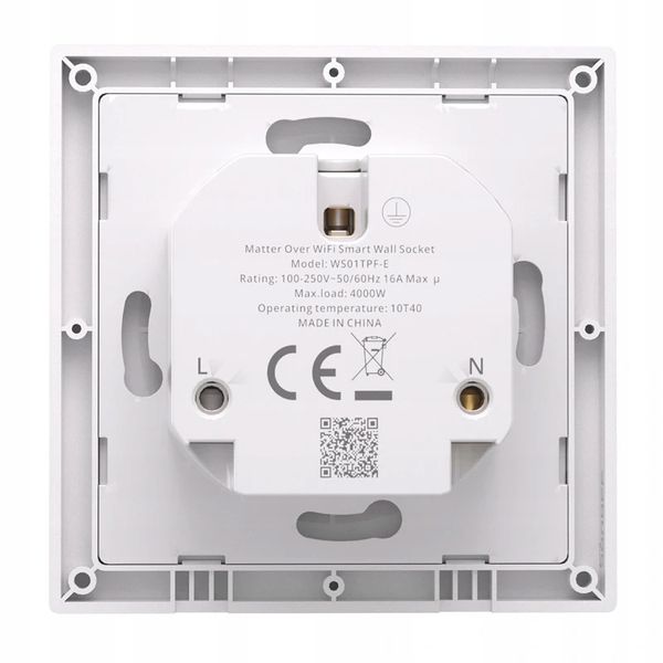 Sonoff WS01TPF-E WiFi Matter Inteligentne Gniazdko Ścienne Typ F Schuko 16A zdjęcie 5