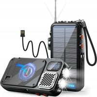 Radio Przenośne Powerbank Solarny Feegar 16000mah Bluetooth Budowlane IP65