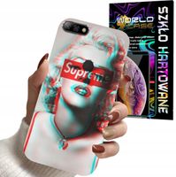 ETUI DO HUAWEI Y7 2018 - Monroe MODNE KOBIECE WZORY + SZKŁO