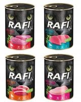 RAFI PUSZKA KOT PASZTET MIX 4 SMAKÓW 24X400G