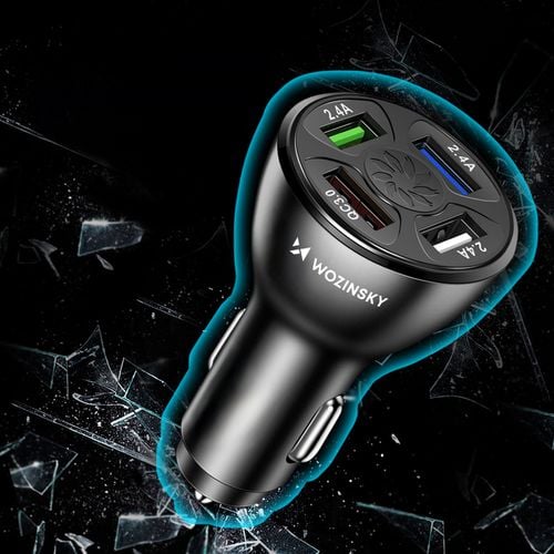 ładowarka samochodowa 50w 4x usb-a qc biała na Arena.pl