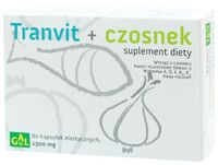 TRANVIT + CZOSNEK 80 Kapsułek TRAN WITAMINY